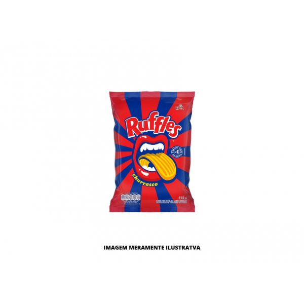 SALGADINHO - ELMA CHIPS - 115g RUFFLES CHURRASCO